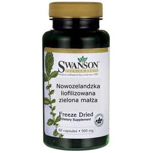Moules vertes lyophilisées de Nouvelle-Zélande 500mg 60caps. SWANSON