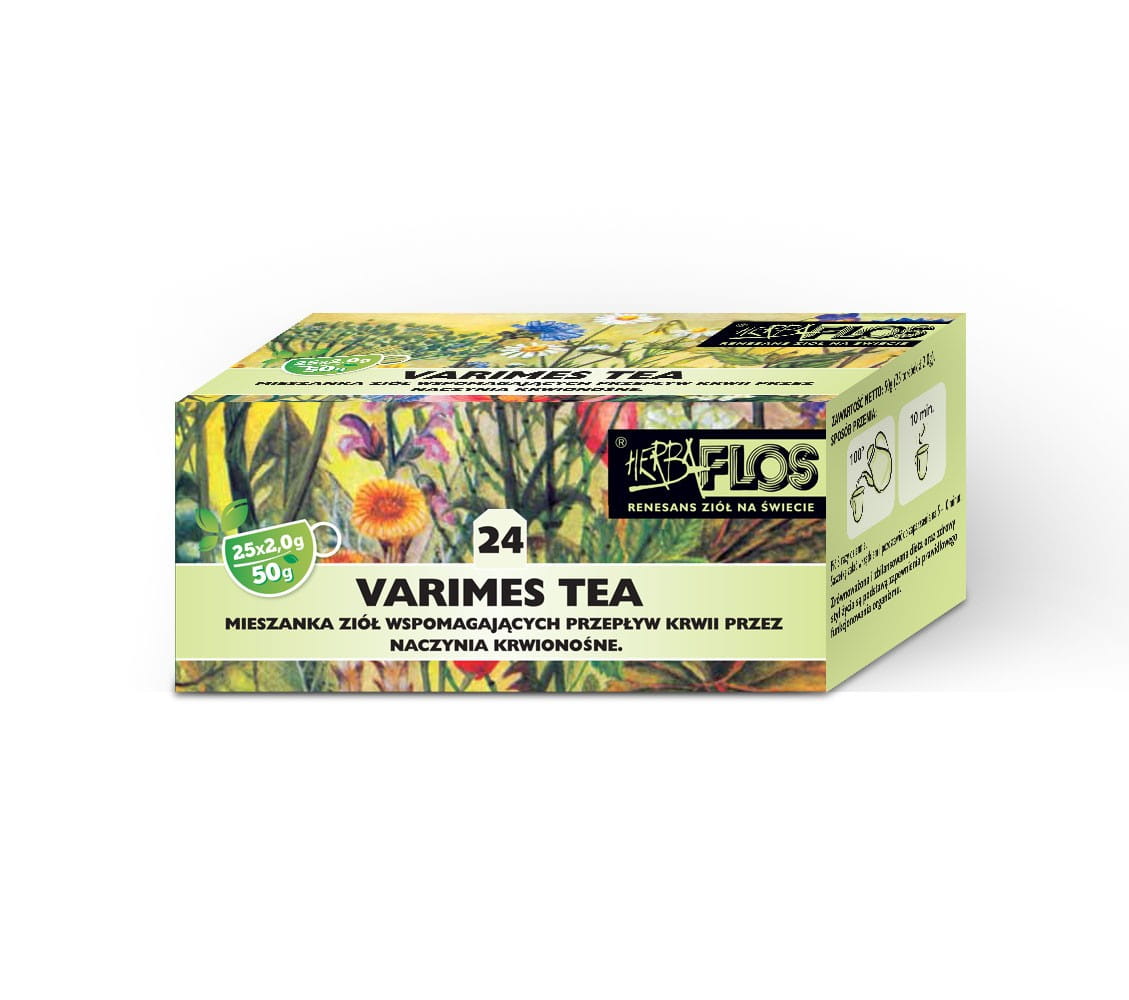 24 varimes thé fix 25 x 2g - pour les jambes fatiguées herba - FLOS