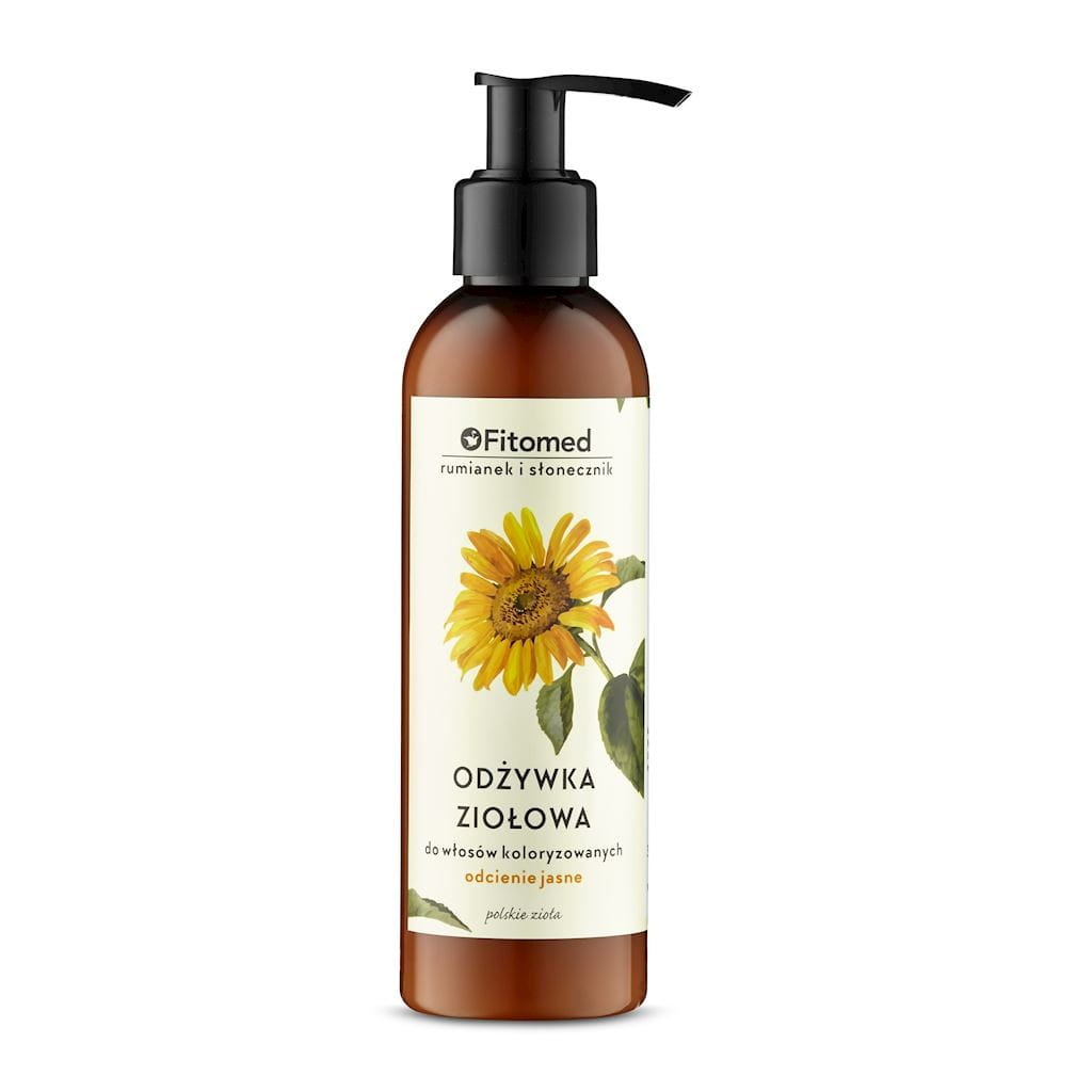 Après-shampooing aux herbes pour cheveux colorés - nuances claires 200ml FITOMED