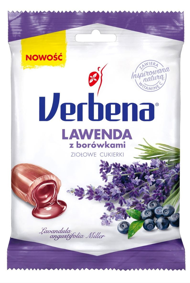 Bonbons aux herbes lavande aux myrtilles 60g VERVEINE