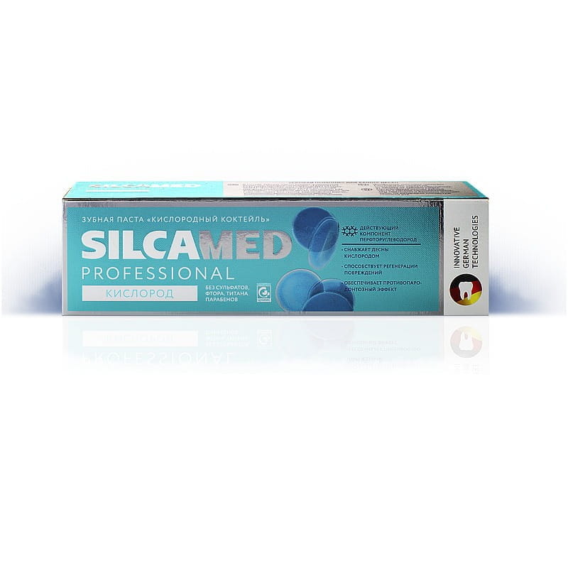Dentifrice cocktail d'oxygène - régénération des gencives sans fluor 100g SILCAMED