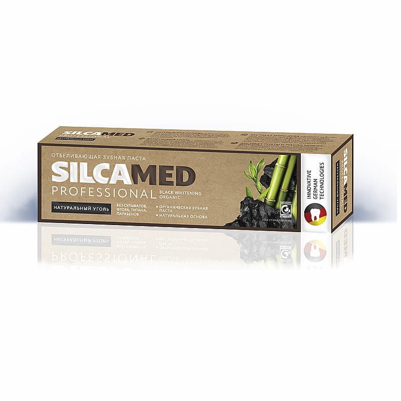 Dentifrice au carbone - blanchissant sans fluor 100g SILCAMED