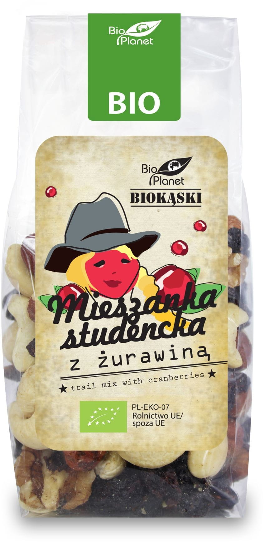 Mélange étudiant aux canneberges BIO 150 g - BIO PLANET