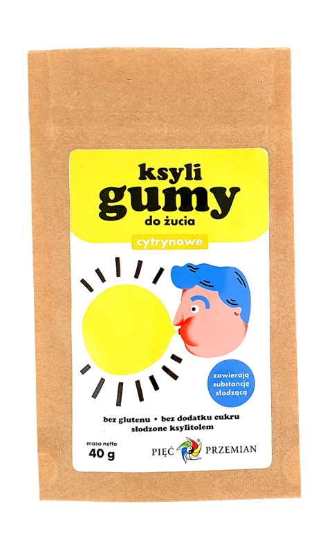 Xyligums au citron à mâcher sans sucre 40g CINQ CHANGEMENTS
