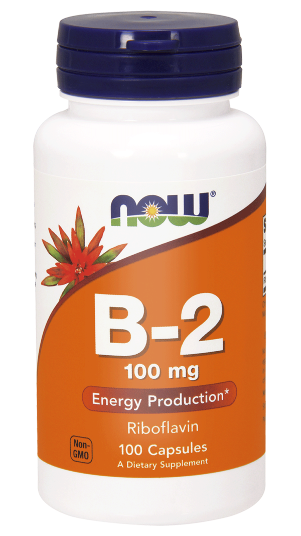 Vitamine b - 2 riboflavine 100mg 100caps. - NOW FOODS riboflavine
