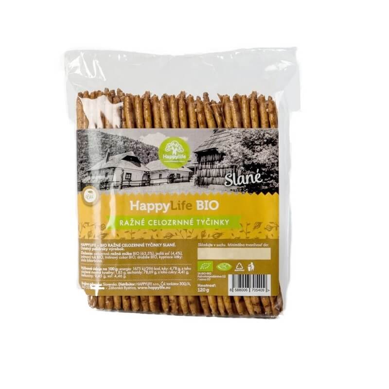 Bâtonnets de seigle complet au sel BIO 120 g