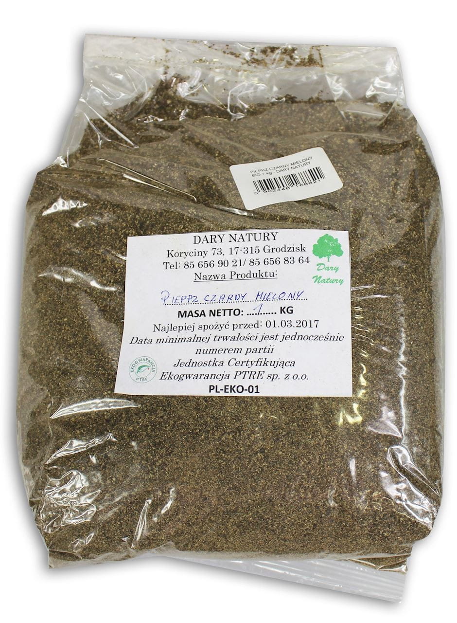 Poivre noir moulu BIO 500 g - HORECA DARY NATURY