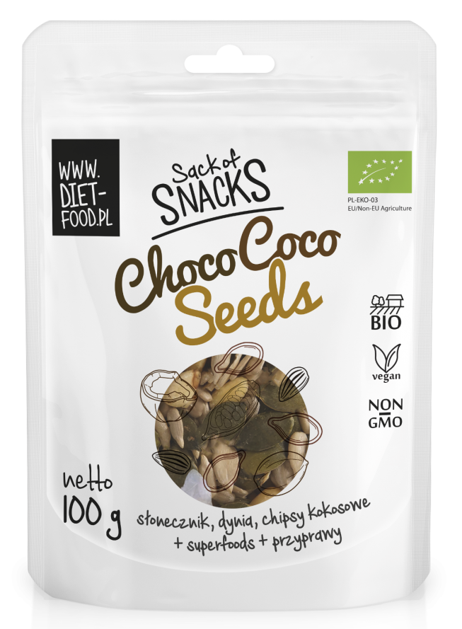 Un mélange de graines de cacao 100g EKO DIET - FOOD