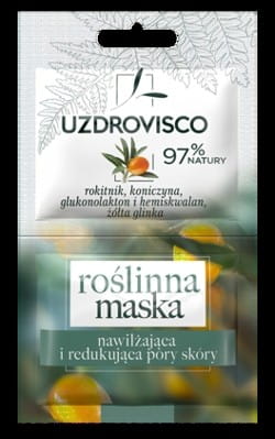Masque visage hydratant et réduisant les pores de la peau (2 x 5 ml) 10 ml - UZDROVISCO