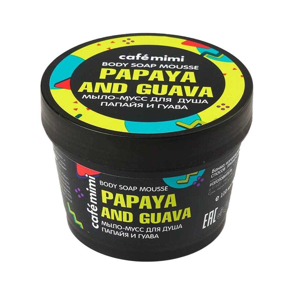 Savon - mousse pour le corps papaye & goyave 110 ml CAFEMIMI