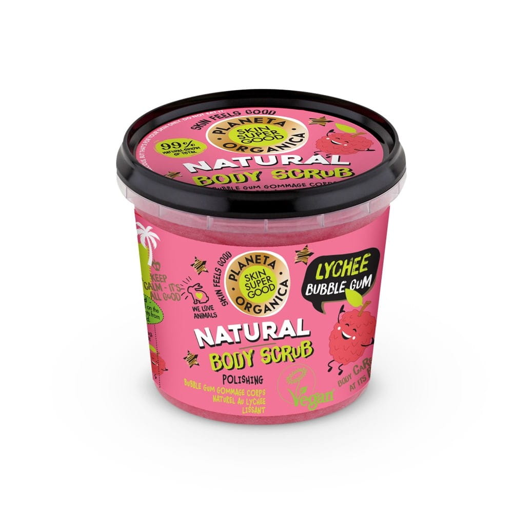 Gommage corporel hydratant au chewing-gum au litchi 360 ml
