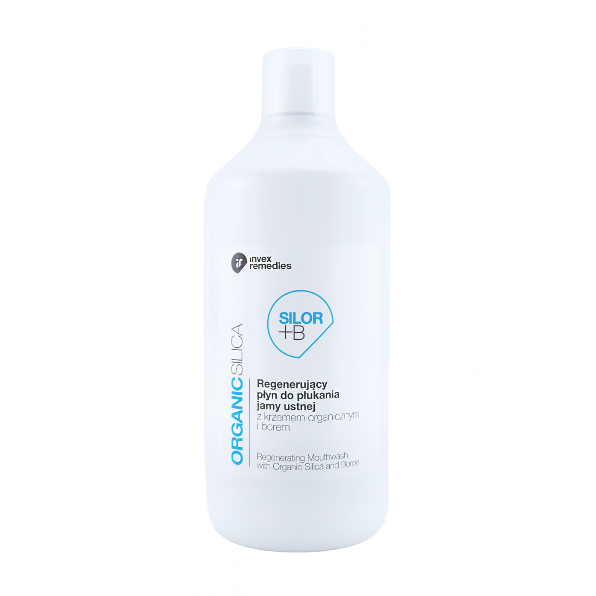 Silor + B bain de bouche régénérant au silicium organique et au bore 1000ml INVEX RECEDIES