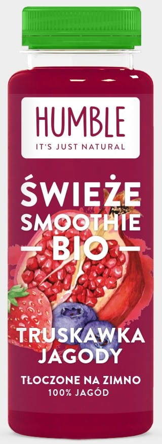 Vente smoothie poire - fraise - framboise - grenade - myrtille BIO 300 ml - HUMBLE