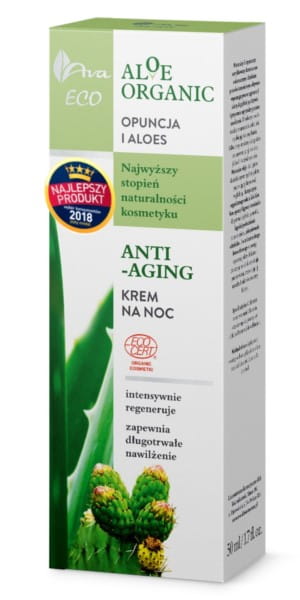 Aloe crème de nuit bio 50 ml hydrate - AVA
