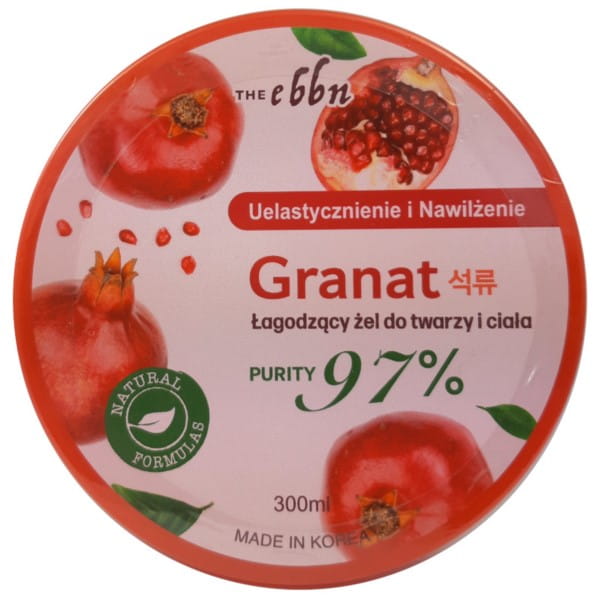 Gel corporel apaisant à la grenade 300ml THE EBBN