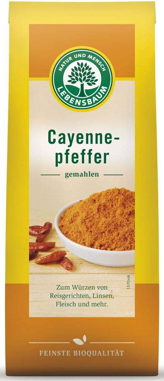 Piment (piment de cayenne) BIO 50 g - LEBENSBAUM