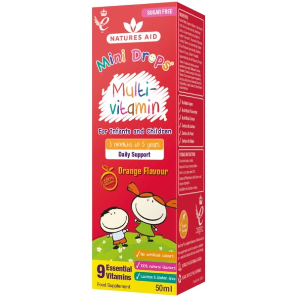 Mini multivitamines liquides 50 ml NATURES AID