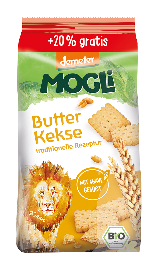 Biscuits au beurre BIO demeter 125 g + 25 g offerts - ils PEUVENT