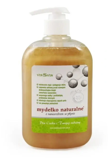Savon naturel au nanoargent liquide 500ml VINSVIN