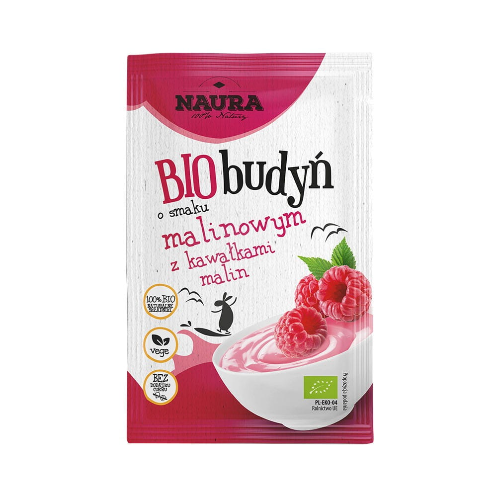Pudding saveur framboise BIO 38 g - NAURA