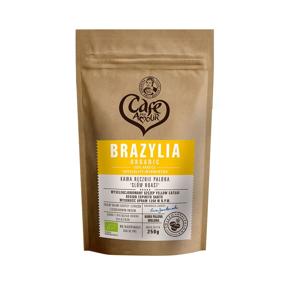 Café moulu, torréfié à la main 100% Arabica Brésil 250 g - CAFE AMOUR