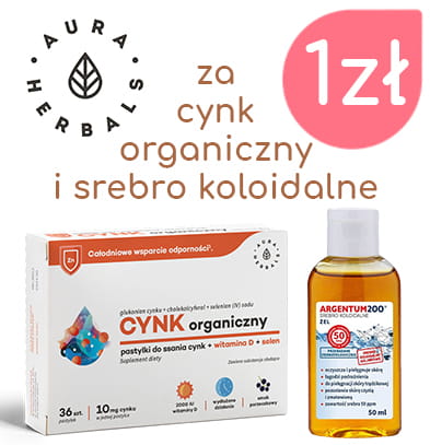 Zinc organique + Gel ARGENTUM 200 AURA HERBALS