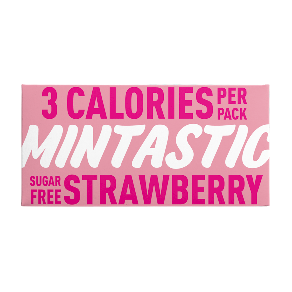 Pastilles à la fraise à l'érythritol 25 g (25 pastilles) MINTASTIC