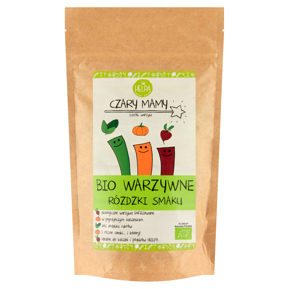 Baguettes aromatisées végétales (légumes lyophilisés) BIO (9 x 2 g) 18 g - HELPA