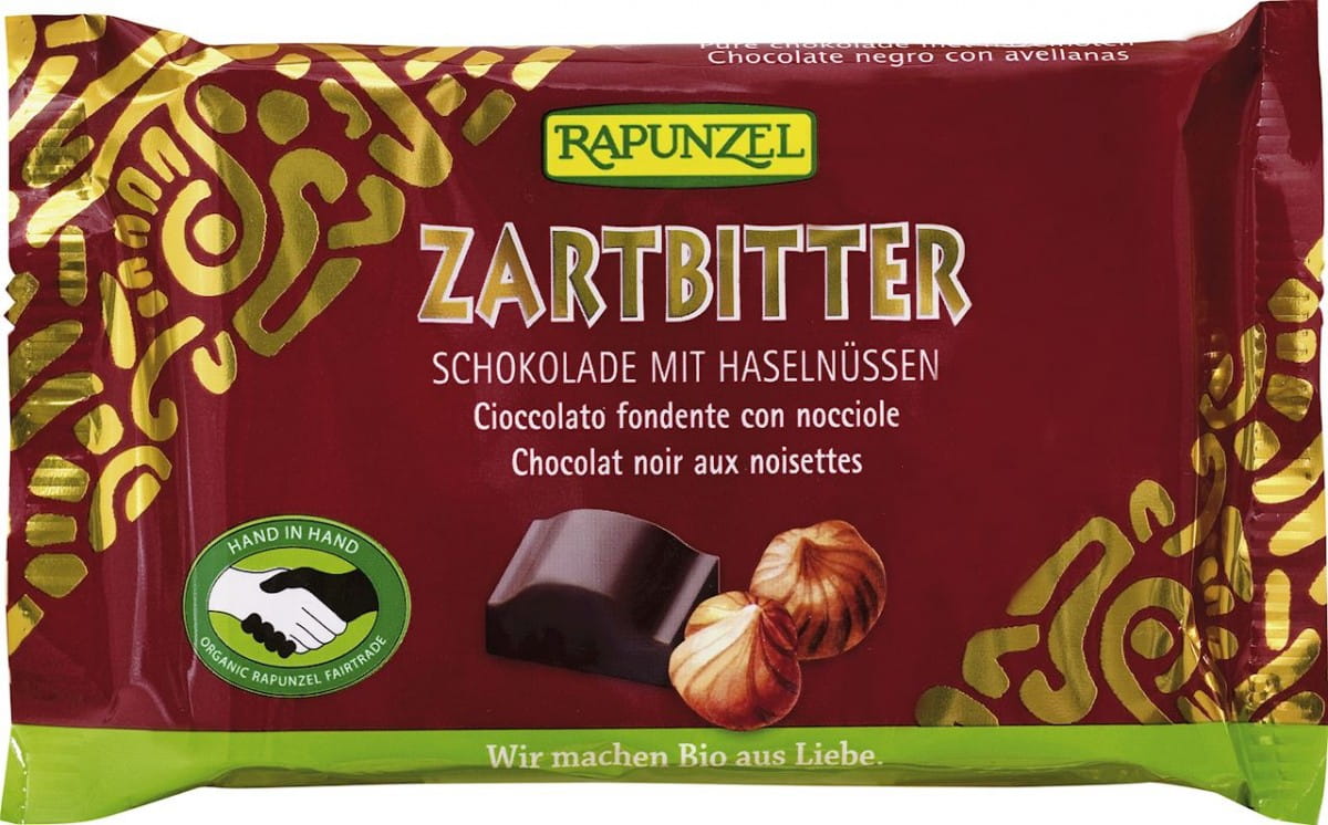 Chocolat amer aux noix BIO 100 g - RAIPONCE