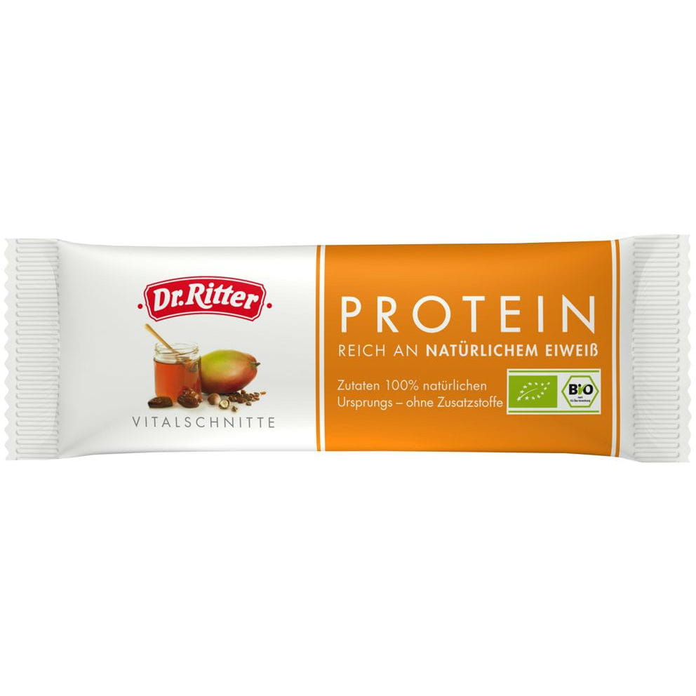 Barre énergétique à haute teneur en protéines BIO 40 g - DR. RITTER