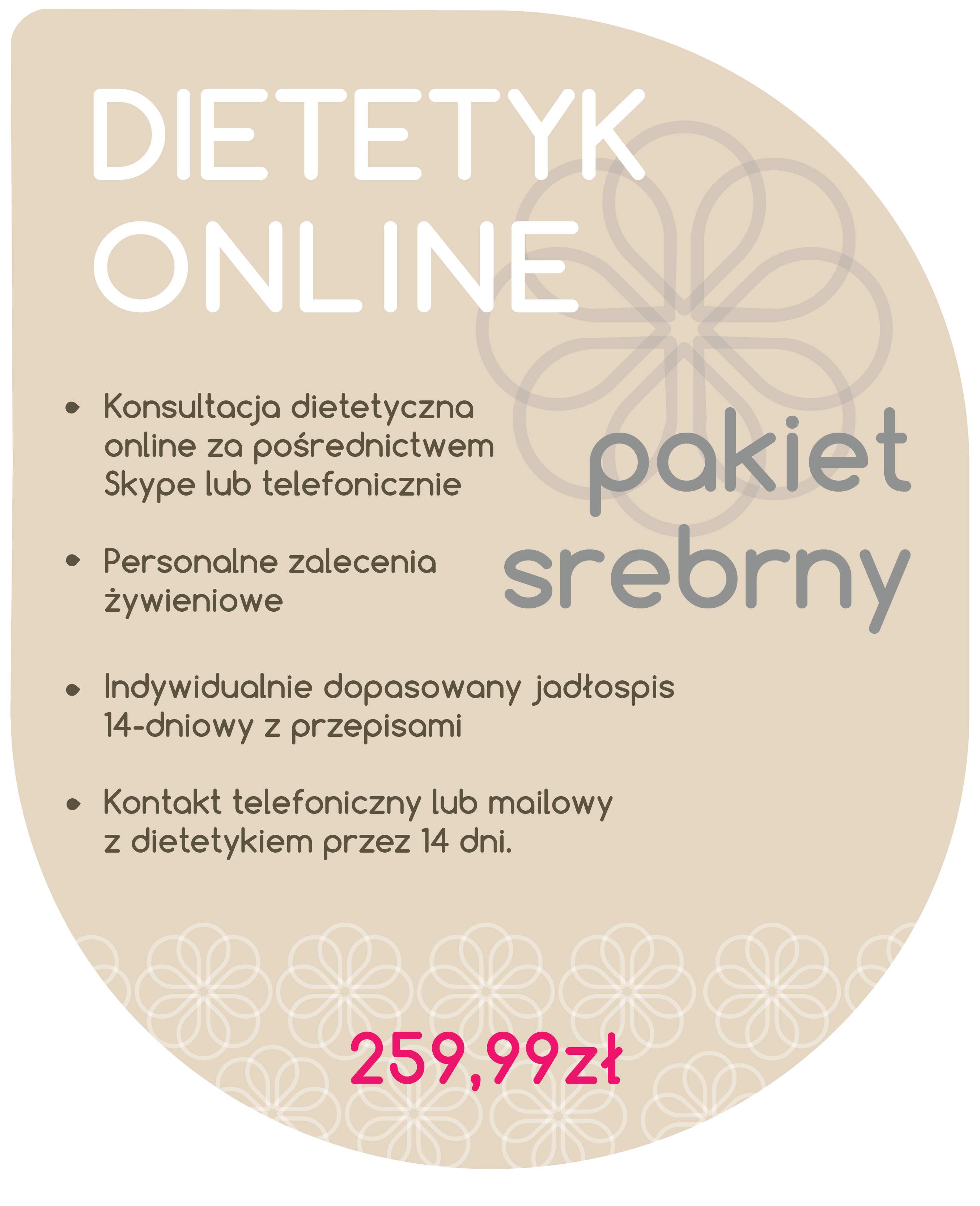 Diététiste en ligne - forfait argent