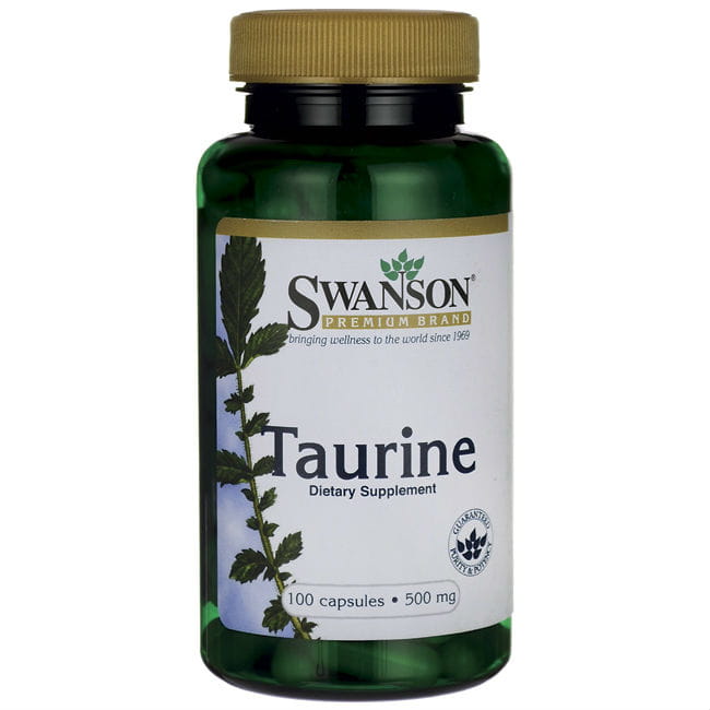 Taurine 500mg taurine 100 gélules de SWANSON