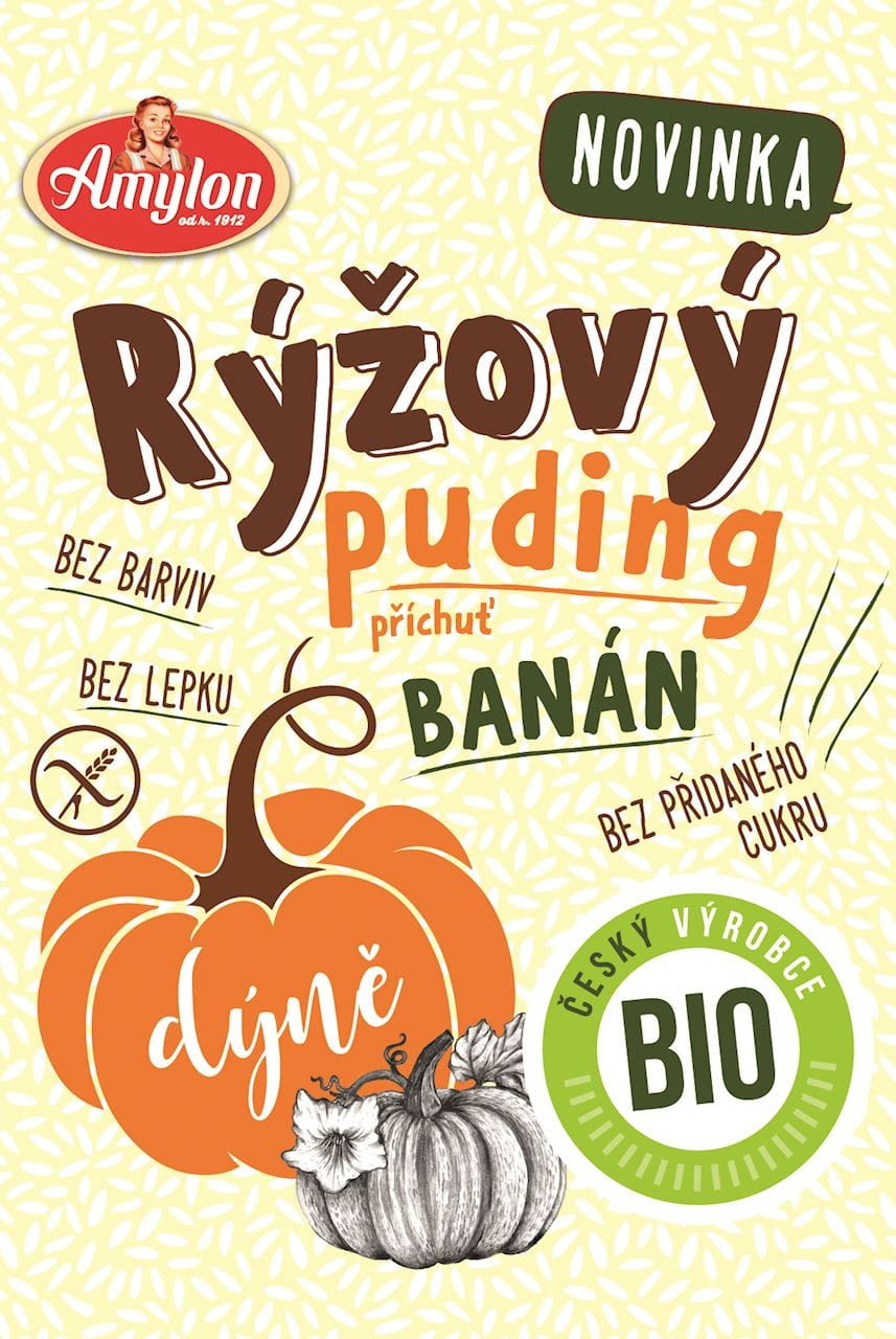 Riz au lait saveur banane et potiron (sans gluten) BIO 40 g - AMYLON