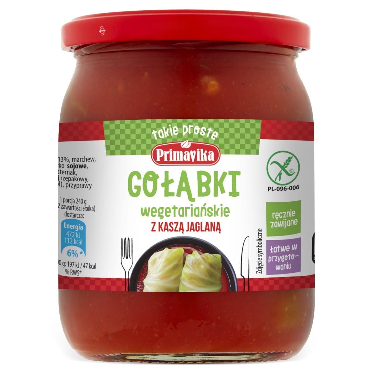Rouleaux végétariens de chou au millet, sans gluten 480 g - PRIMAVIKA