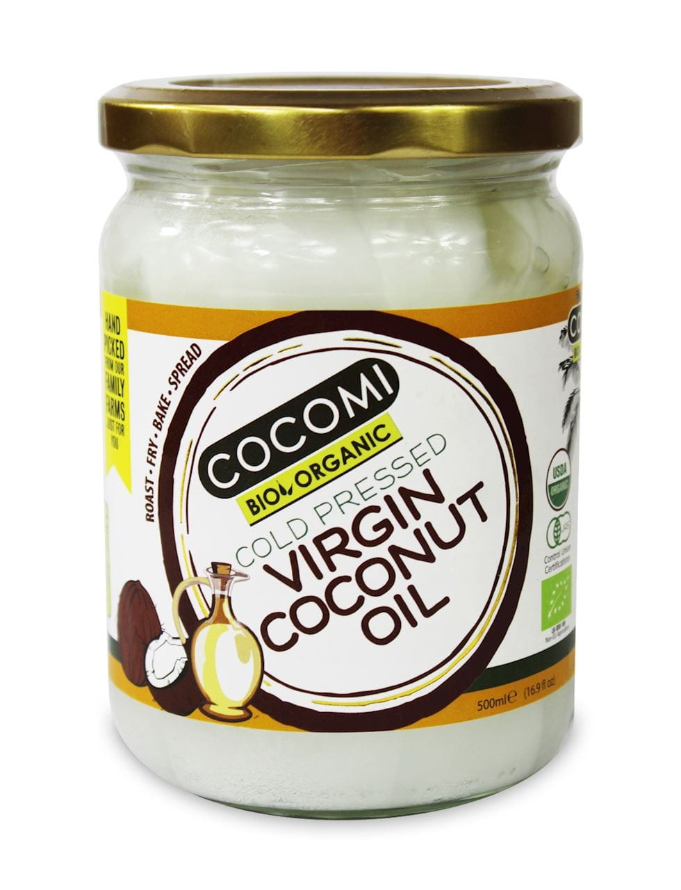 Huile de coco vierge BIO 500 ml - COCOMI