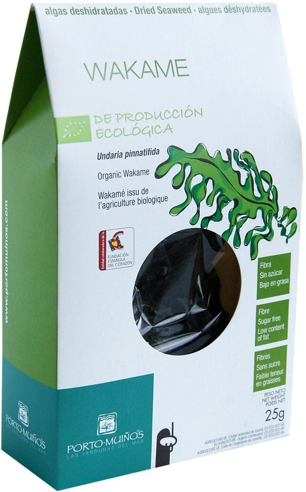 Algues marines séchées - wakamé BIO 25 g - PORTO MUINOS