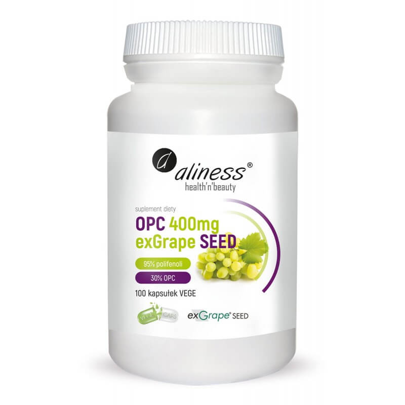 Extrait de pépins de raisin opc 400 MG ex pépins de raisin 100 gélules ALIESS